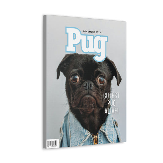 Pug - Custom Pet Magazine Portrait