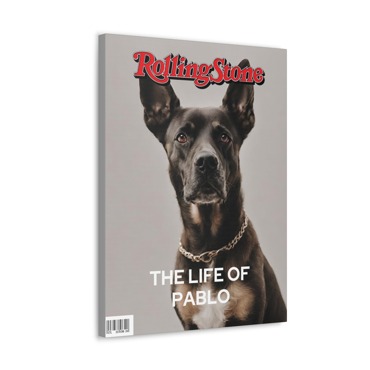 Rolling Bone - Custom Pet Magazine Portrait