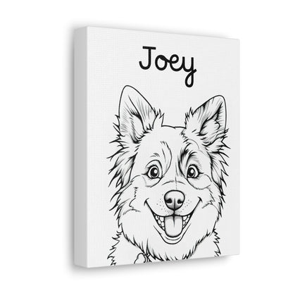 Line Art Custom Pet Painting - Custom Pet Portrait