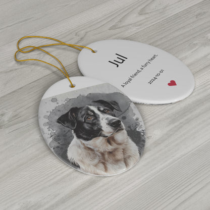 Customized Pet Ceramic Ornament, 1-Pack