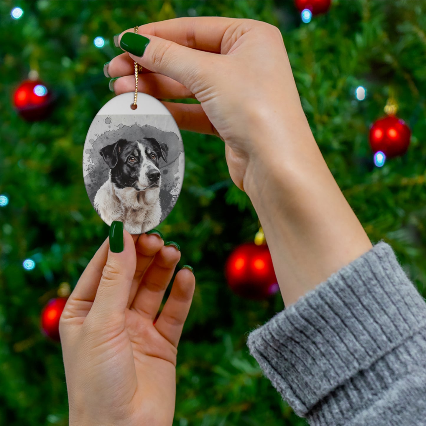 Customized Pet Ceramic Ornament, 1-Pack