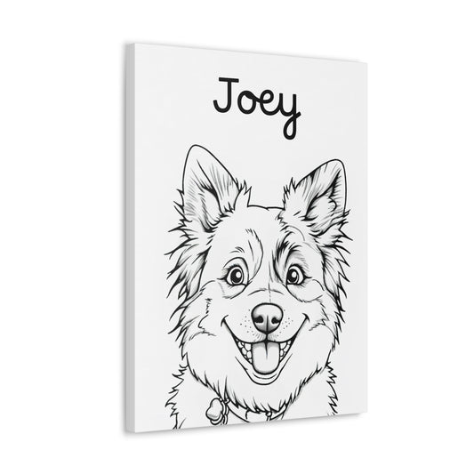 Line Art Custom Pet Painting - Custom Pet Portrait