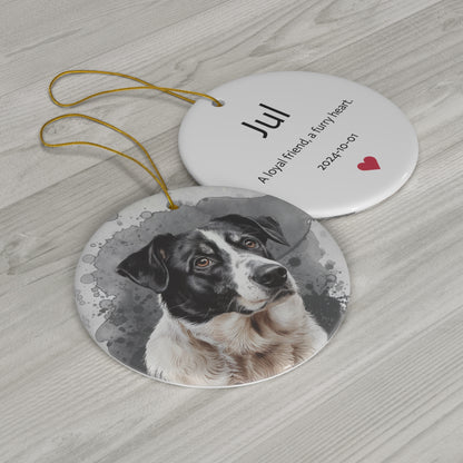 Customized Pet Ceramic Ornament, 1-Pack